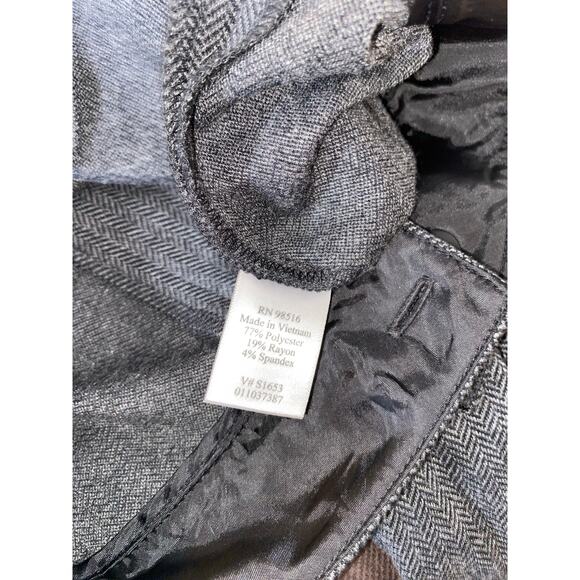 NWT $59.95 Coldwater Creek size 8 Misses Natural Waist Gray Trouser Straight Leg - Picture 6 of 10